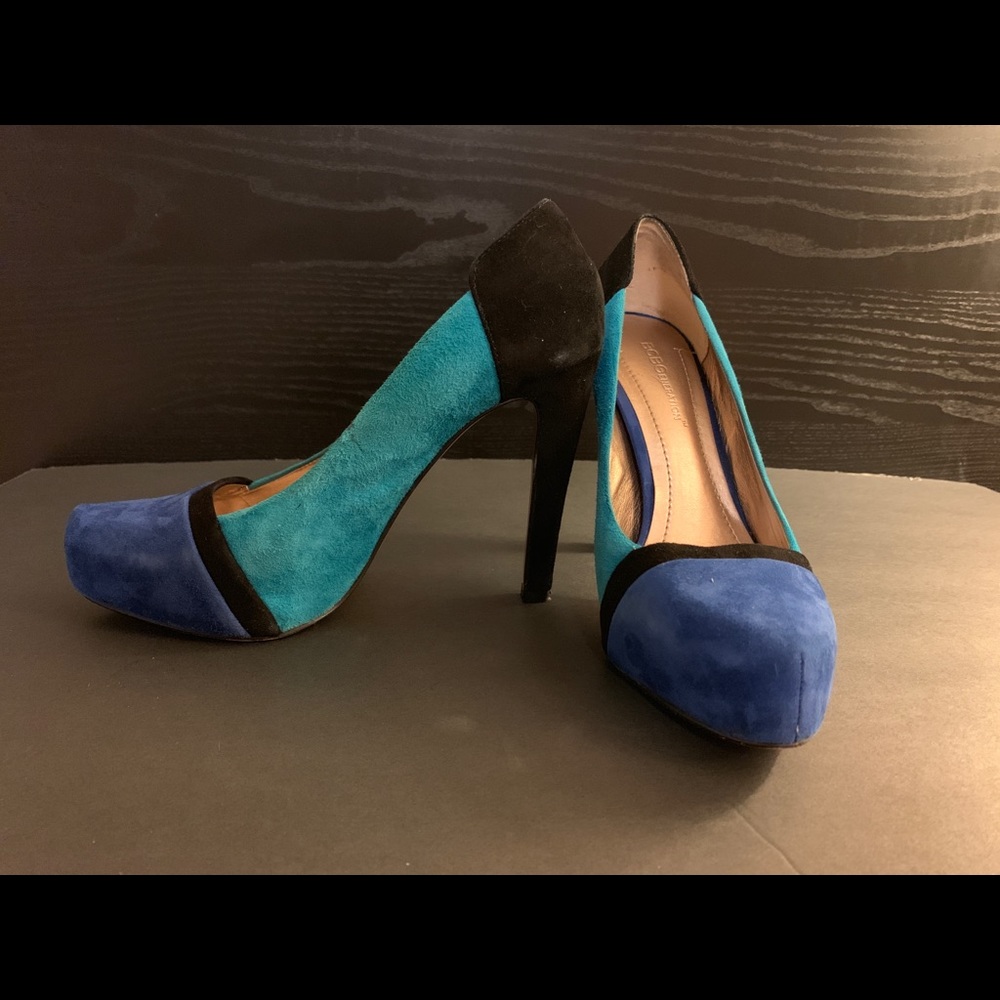 Suede Multi Color Heels